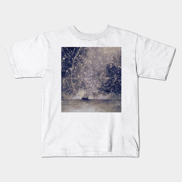 Star maps Kids T-Shirt by SLUGDRAWS